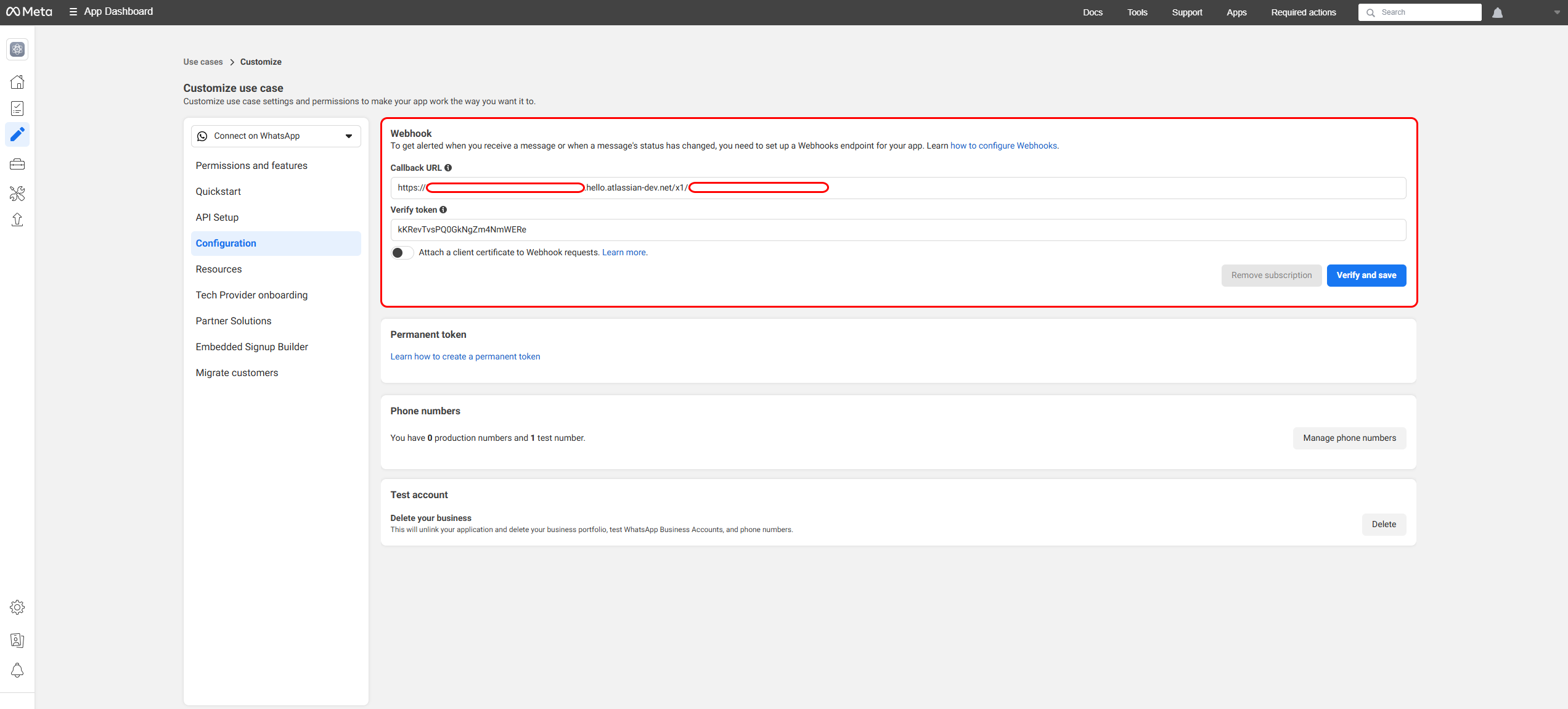 Meta developer account creation flow
