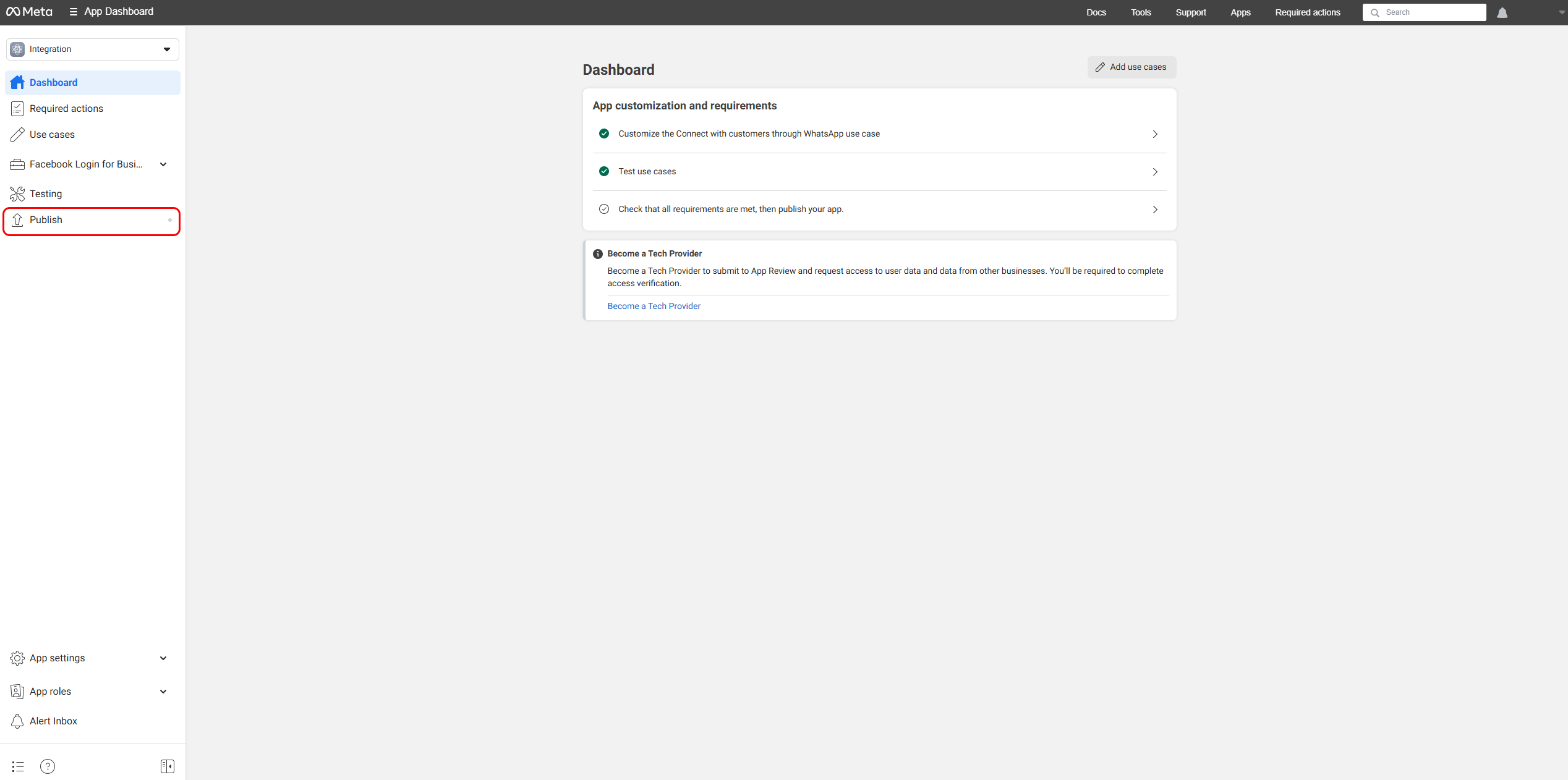 Meta developer account creation flow