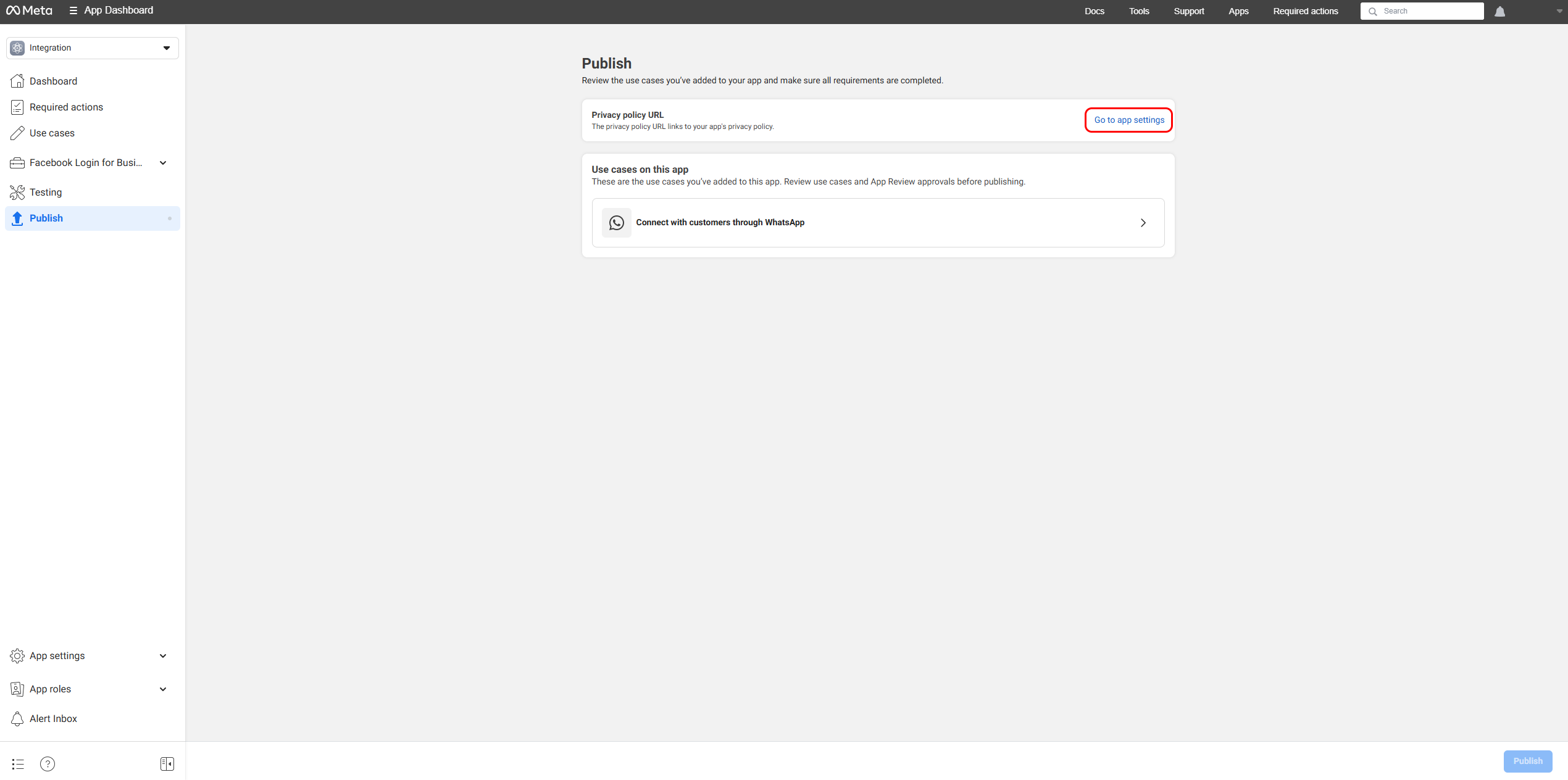 Meta developer account creation flow