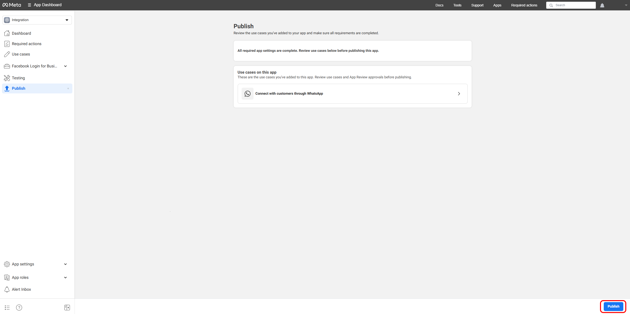Meta developer account creation flow